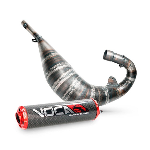 [VCR-RD37184.CC.CARE] Escape VOCA Cross Carbon 80/90cc Sherco 50 SM-R / SE-R - silenciador cazoleta roja