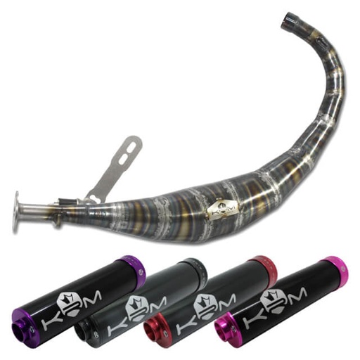 [KR003F/BK] Escape KRM Minarelli AM6 50cc - silenciador negro