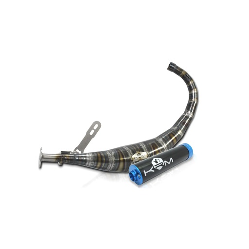 [KR003F/BKBL] Escape KRM Minarelli AM6 50cc - silenciador negro/azul