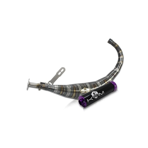 [KR003F/BKPU] Escape KRM Minarelli AM6 50cc - silenciador negro/violeta