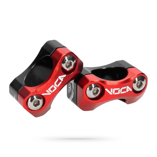 [VCR-SD960.V2/RE] Torretas manillar 28,6 mm Voca V2 HB28 CNC - rojo