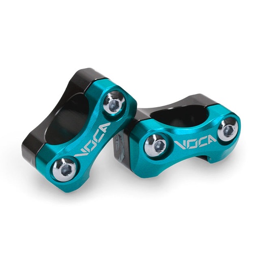 [VCR-SD960.V2/CY] Torretas manillar 28,6 mm Voca V2 HB28 CNC - azul cyan