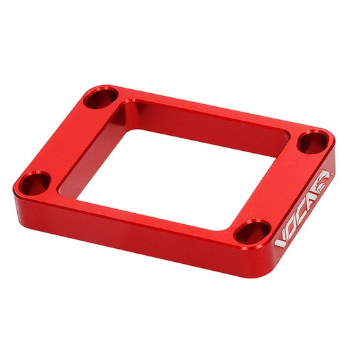 [VCR-RD13.SPC.DA.1000/RE] Suplemento CNC caja de laminas Minarelli Derbi / AM6 50cc VOCA - 10mm rojo