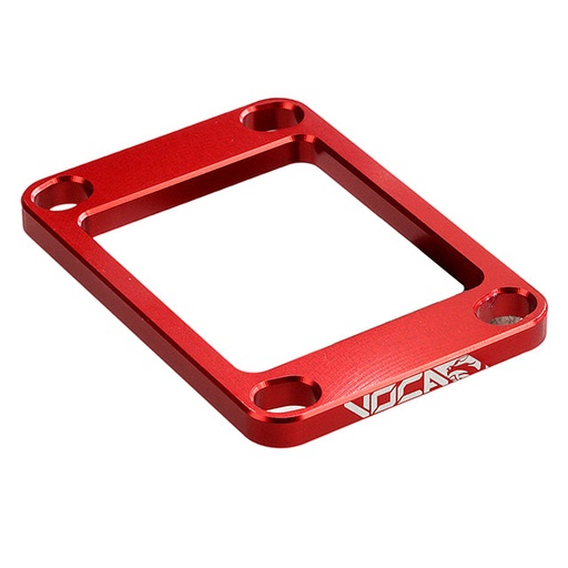 [VCR-RD13.SPC.DA/RE] Suplemento CNC caja de laminas Derbi / AM6 50cc VOCA - 5mm rojo