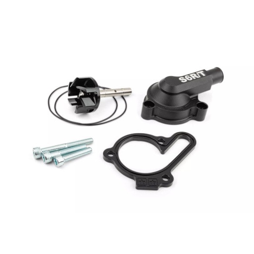 [S6-SSP593WP/BK] Bomba de agua large flow con tapa Derbi Euro 3 / 4 Stage6 - negro