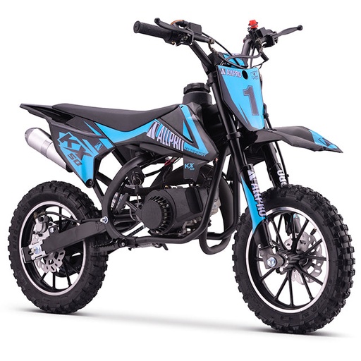 [AP100PB50.KX.1010.BL] Minimoto KX 50cc AC 2.5cv AllPro - azul flúor