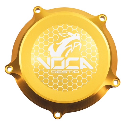 [VCR-RD19188.COVER.3/GO] Tapa de discos de embrague Minarelli AM6 Voca CNC - oro