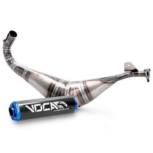 [VCR-RD34130.01.CABL] Escape VOCA Racing BigBore DT 100cc, Yamaha DT80LC, Italkit-VOCA 100cc - silenciador cazoleta azul