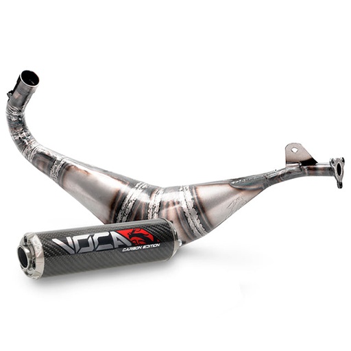 [VCR-RD34130.01.CAAL] Escape VOCA Racing BigBore DT 100cc, Yamaha DT80LC, Italkit-VOCA 100cc - silenciador cazoleta gris