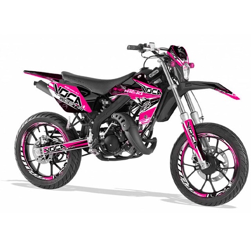 [VCR-SD-KIT-MRT/PI] Kit de vinilos VOCA Bestia Rieju MRT 50cc 09-21 32 pegatinas - rosa