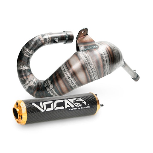 [VCR-RD37183.CC.CAGO] Escape Rieju MRX/SMX Cross Carbon 80/90cc VOCA Racing - silenciador cazoleta oro