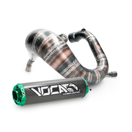 [VCR-RD37193.CC.CAGR] Escape Derbi DRD Pro Cross Carbon 80 VOCA Racing - silenciador cazoleta verde
