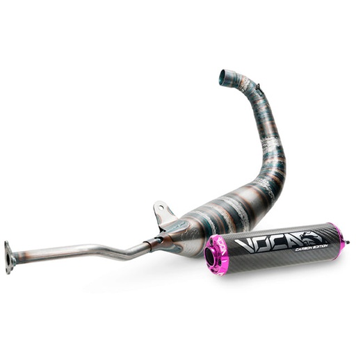 [VCR-RD30188.05.CAPU] Escape Yamaha TZR >2003 / Aprilia RS 1999-2004 Racing Carbon 80cc Voca salida abajo - silenciador cazoleta violeta