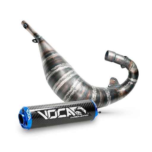 [VCR-RD37184.CC.CABL] Escape VOCA Cross Carbon 80/90cc Sherco 50 SM-R / SE-R - silenciador cazoleta azul