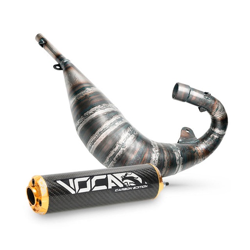 [VCR-RD37184.CC.CAGO] Escape VOCA Cross Carbon 80/90cc Sherco 50 SM-R / SE-R - silenciador cazoleta oro
