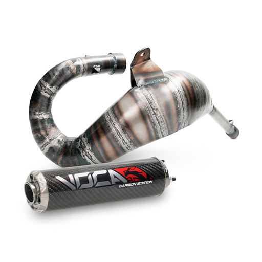 [VCR-RD37192.CC.CAAL] Escape Derbi Senda / DRD Cross Carbon 80 Voca Racing - silenciador cazoleta gris