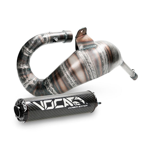 [VCR-RD37192.CC.CABK] Escape Derbi Senda / DRD Cross Carbon 80 Voca Racing - silenciador cazoleta negro