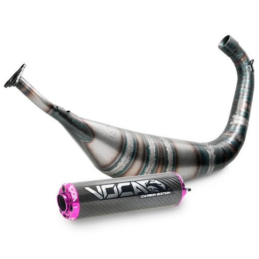 [VCR-RD30130.01.CAPU] Escape VOCA Carbon 80cc Yamaha DT 80 - silenciador cazoleta violeta