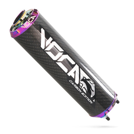 [VCR-RD30400/CATI] Silenciador VOCA Bestia Carbon CNC anodizado - neocromado