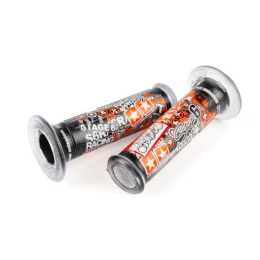 [S6-195020/BK] Puños Stage6 Stickerboom negro-naranja