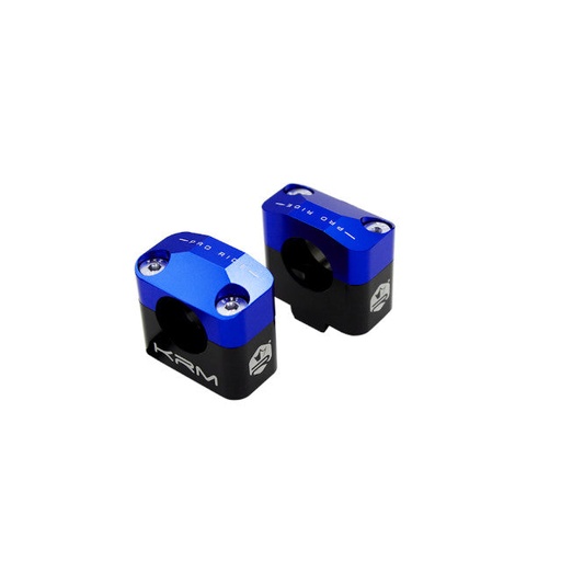 [KR871F] Torretas de manillar 28mm KRM - azul oscuro
