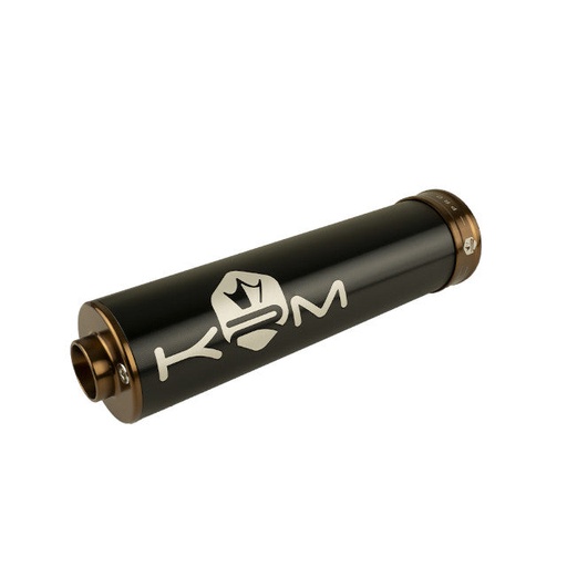 [KR787F] Silenciador escape KRM 70-90cc aluminio 19 - Negro / Bronce