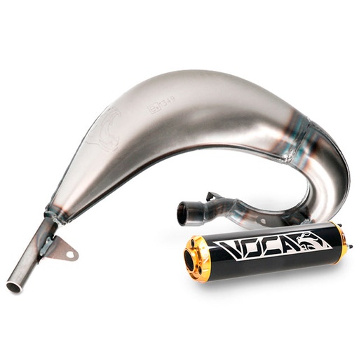 [VCR-RD39190/BKGO] Escape Beta RR Enduro/SM 12-20 lado derecho VOCA Cross (CE) - silenciador oro