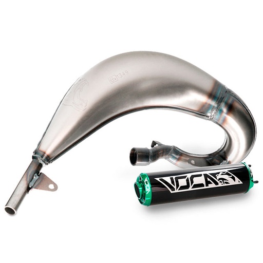 [VCR-RD39190/BKGR] Escape Beta RR Enduro/SM 12-20 lado derecho VOCA Cross (CE) - silenciador verde