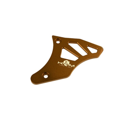 [KR829F] Tapa cubre piñón Derbi aluminio KRM - bronce