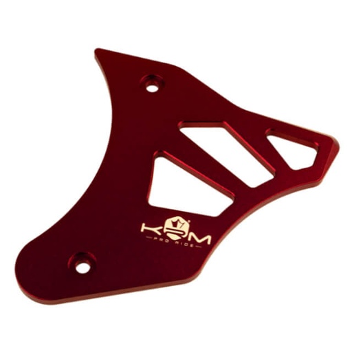 [KR810F] Tapa cubre piñón Minarelli AM6 aluminio KRM - rojo