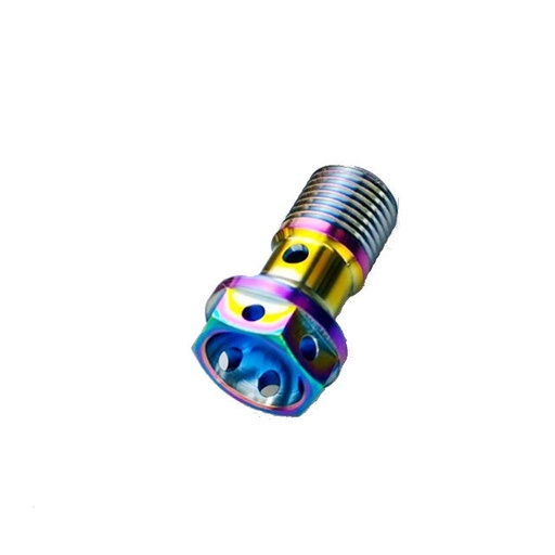 [AP100PB00RDT.M10] Racord M10 perforado titanium style Pitbike Allpro