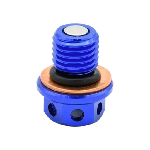 [AP100PB00ENG02.BL] Tapon vaciado imantado CNC azul Pitbike Allpro
