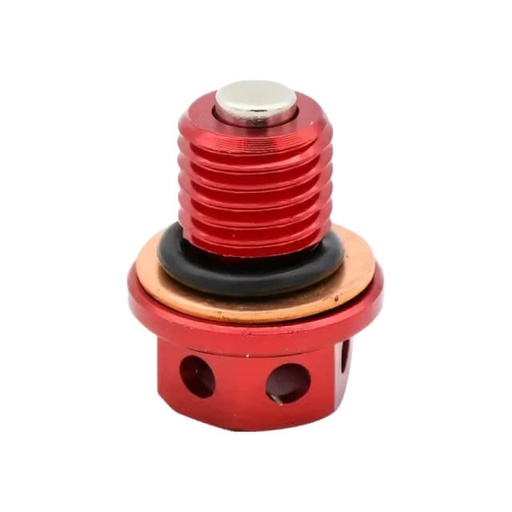 [AP100PB00ENG02.RE] Tapon vaciado imantado CNC rojo Pitbike Allpro