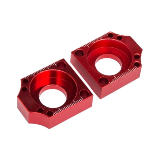 [AP100PB00WHT.RE] Tensores de cadena CNC rojo Pitbike AllPro