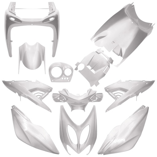 [AP55BP10.900.PW] Kit carenados Yamaha Aerox / MBK Nitro <13 11 piezas AllPro - blanco perla