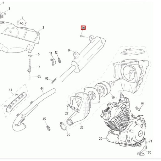 [0/000.870.6007] Silenciador de escape Rieju Marathon 125 AC 12-16 
