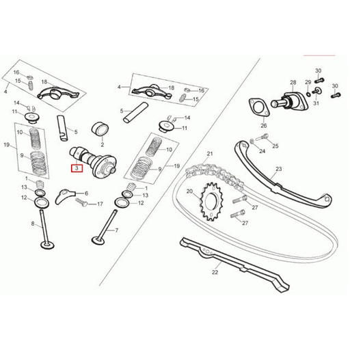 [0/250.002.0003] Arbol de levas Rieju Tango 250 09-12