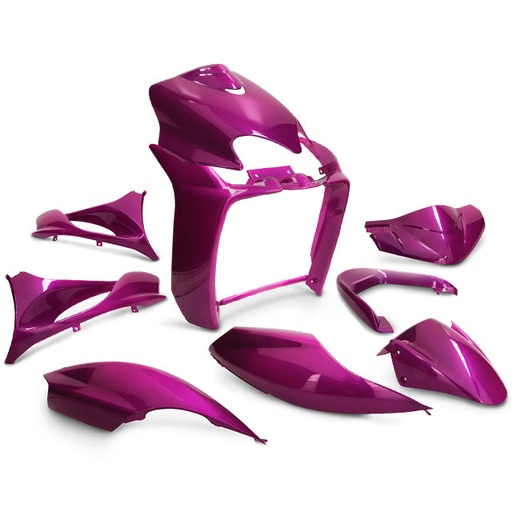 [AP55BP10.995.PM] Kit carenados Yamaha Jog R/RR / MBK Mach G 9 piezas AllPro - lila metalizado