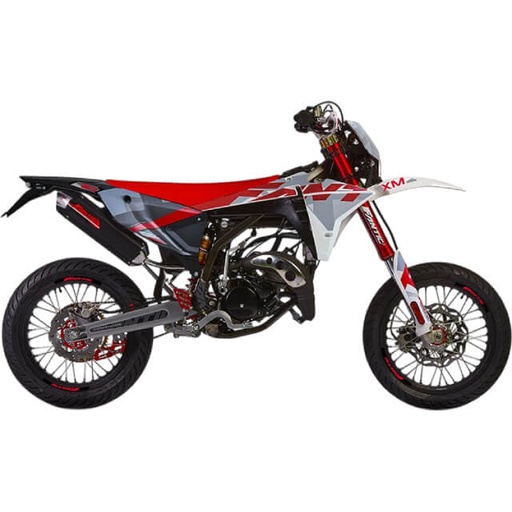 [M24-MS50C-WR-EU] Fantic XM 50 Motard 2T competition E5 blanco-rojo