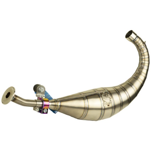[KR749F-508] Bufanda de escape titanio KRM Derbi 96-100cc y 100cc FL