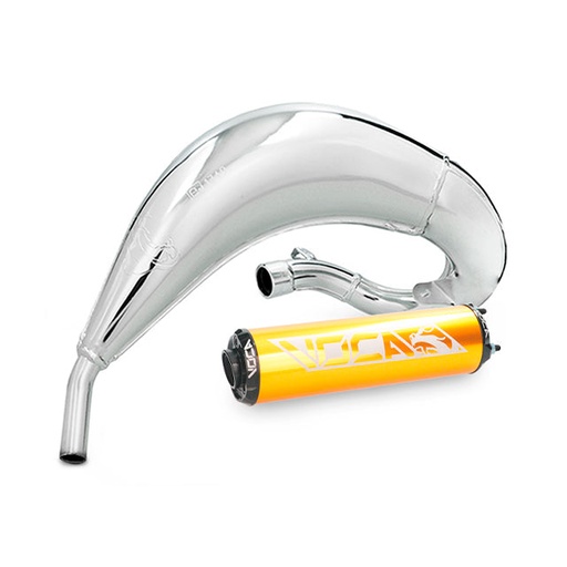 [VCR-RD38181/GOBK] Escape VOCA Cross Chromed 50/70cc (CE) Fantic - silenciador oro