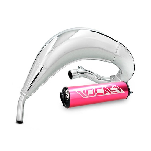 [VCR-RD38181/PIBK] Escape VOCA Cross Chromed 50/70cc (CE) Fantic - silenciador rosa