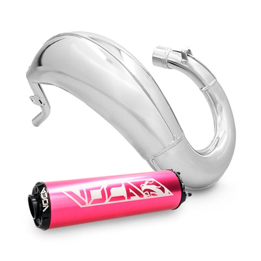 [VCR-RD38184/PIBK] Escape Sherco 50 SM-R / SE-R >14 VOCA Cross Chromed 50/70cc (CE) - Silenciador rosa