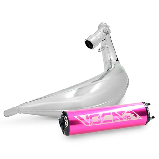 [VCR-RD38192/PUBK] Escape Derbi Senda/DRD / Aprilia RX/SX VOCA Cross Chromed 50/70cc (CE) - Silenciador violeta