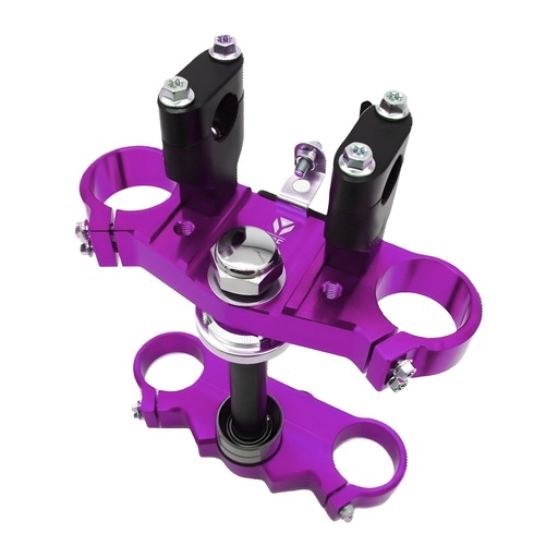 [YC110-02-053-PU] Tija completa de aluminio CNC 48/45 160mm Pitbike YCF - violeta