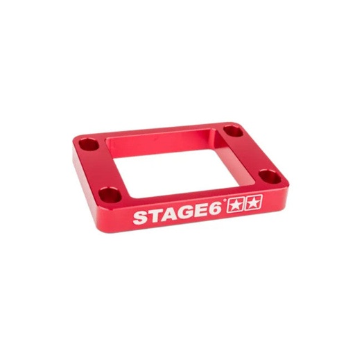 [S6-3318809/RE] Suplemento caja de láminas Derbi / Minarelli AM6 10mm Stage6 R/T - rojo