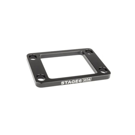 [S6-3318810/BK] Suplemento caja de láminas Derbi / Minarelli AM6 5mm Stage6 R/T - negro