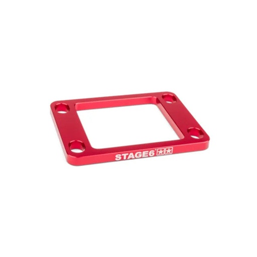 [S6-3318810/RE] Suplemento caja de láminas Derbi / Minarelli AM6 5mm Stage6 R/T - rojo