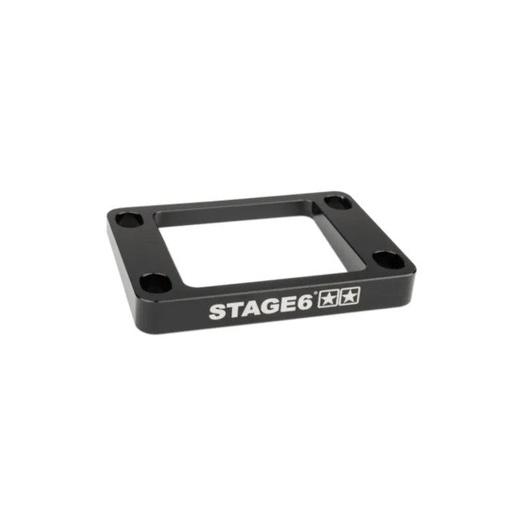 [S6-3318811/BK] Suplemento caja de láminas inclinada 5º Derbi / Minarelli AM6 Stage6 R/T - negro