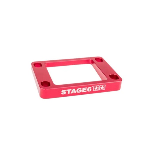 [S6-3318811/RE] Suplemento caja de láminas inclinada 5º Derbi / Minarelli AM6 Stage6 R/T - rojo